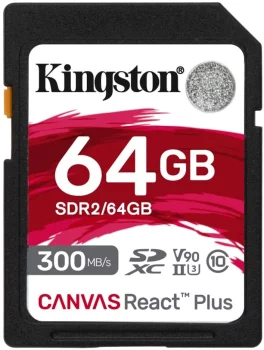 Карта пам'яті Kingston SD   64GB C10 UHS-II U3 R300/W260MB/s
