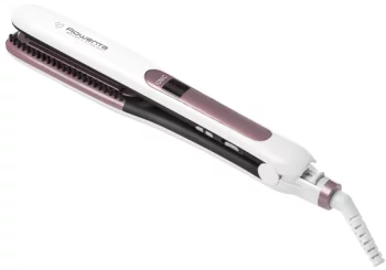 Випрямляч Rowenta Premium Care, 37Вт, темп.режимів-8, 130-200С, дисплей, іонізація, кераміка, біло-рожевий