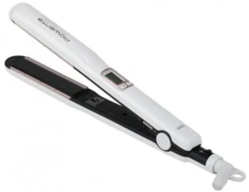 Випрямляч Rowenta Premium Care Liss&Curl, 34Вт, темп.режимів-5, 130-200С, дисплей, іонізація, склокераміка, біло-рожевий