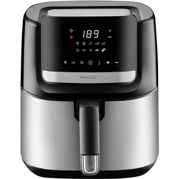 Мультипіч Sencor Vita Fryer, 1600Вт, чаша-6,5л, сенсорне керув., 10 програм, пластик, нерж. сталь-чорний