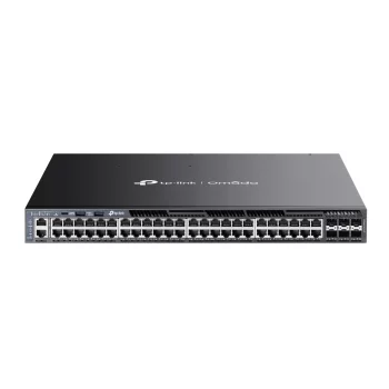 Комутатор TP-LINK SG6654XHP 48xGE (48xPoE), 6xSFP+, 1440Вт, Керований L3