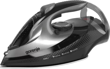 Праска Gorenje, 3250Вт, 420мл, паровий удар-250гр, верт. відпарювання, антинакип, автовідключення, керам. підошва, чорний