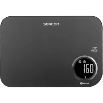 Ваги Sencor кухонні, 5кг, підключення до смартфону, AAAx2 , пластик, чорний