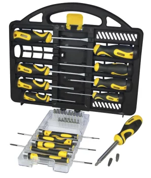 Викрутки Stanley 1/4", бітотримач, 20 біт, SL,PH,PZ,Torx, кейс набір 34шт