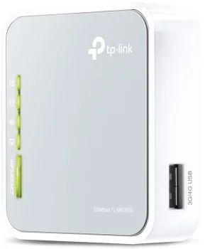 Маршрутизатор TP-LINK TL-MR3020 N300,  1xFE LAN/WAN, 1xUSB2.0 for 3G/4G/LTE