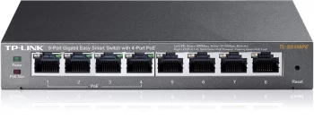Комутатор TP-LINK TL-SG108PE 8xGE (4xPoE), 65.2Вт, WebSmart