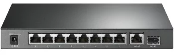 Комутатор TP-LINK TL-SG1210P 8xGE (8xPoE), 1xSFP, 63Вт, Некерований
