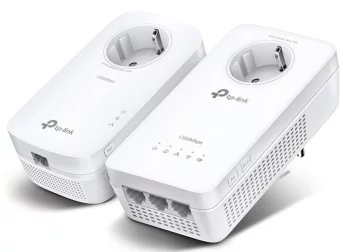 Комплект Адаптерiв Powerline TP-LINK TL-WPA8631PKIT AV1300, AC1200, (TL-WPA8631P 1шт, TL-PA8010P 1шт), Розетка