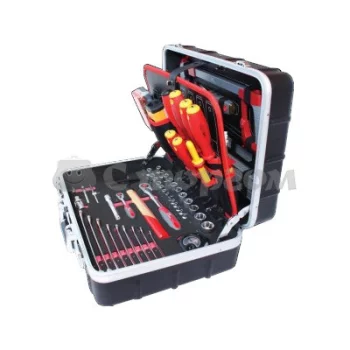 Набір інструментів U10102PX Utool для електрика 125 предметів, алюмінієвий кейс, 10  кг