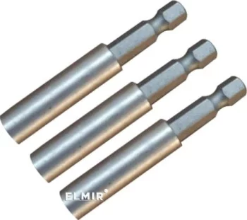 Магнітний тримач-подовжувач для біт Utool, 60 мм, 3 шт, блістер, 0.07 кг