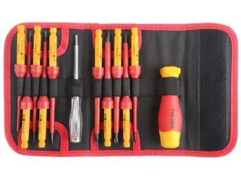 Викрутки Tolsen Premium, діелектричні, для робіт під напругою 1000В, набір 12шт