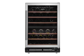 Холодильник ARDESTO вбудований для вина, 87x59.5х59.5, мороз.відд.-137л, зон - 2, бут-44, ST, диспл внутр., нерж