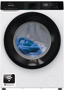 Прально-сушильна машина Gorenje фронтальна, 8(5)кг, 1400, A+, 51см, дисплей, інвертор, Wi-Fi, білий