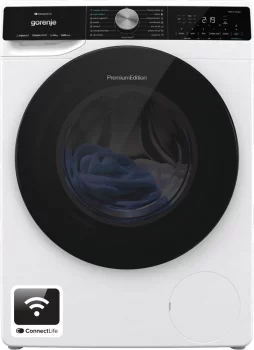 Пральна машина Gorenje фронтальна, 10кг, 1400, A+++, 60см, дисплей, інвертор, пара, Wi-Fi, підсвітка барабану, білий