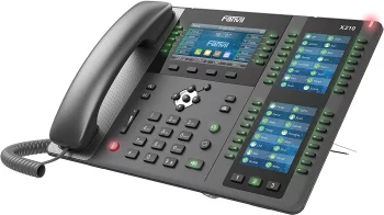 Телефон IP Fanvil X210 2xGE LAN, 1xUSB-A, BT4.2, 20 SIP line, SW Linux, 106 DSS клавіш, PoE, 4.3" кольоровий екран
