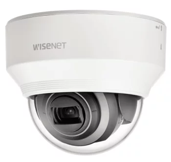 Камера IP Hanwha  XND-6080R, 2MP, Indoor Dome, 2.8-12mm AVF, f/1.4-3.6, IR30m, Mic, DC 12V/PoE, IK08