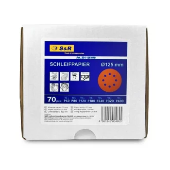 Набір шліфувальних кругів S & R 234-125-070 70 шт.