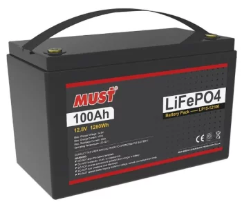 Акумулятор Must LP15-12100 - LiFePO4 (BMS 100A/50A) 12В 100Аг