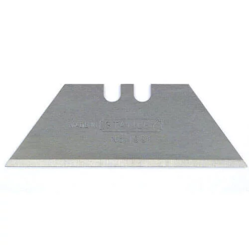 Леза запасні для оздоблювальних робіт, трапецевидні 1991 з отворами, довжиною 50 мм, шириною 19 мм, товщиною 0.45 мм, 5 штук STANLEY 0-11-911