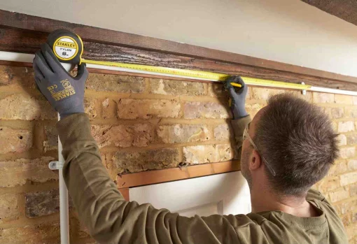 Рулетка вимірювальна Tylon ™ довжиною 8 м, шириною 25 мм, в пластмасовому корпусі STANLEY 0-30-657