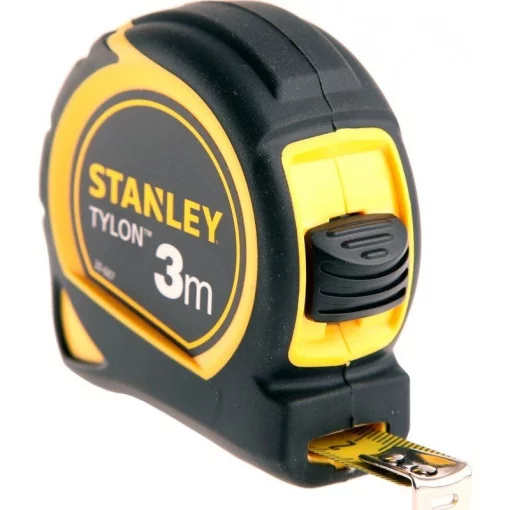 Рулетка Stanley Tylon, 3м, 12.7мм, сталева стрічка, корпус двокомпонентний