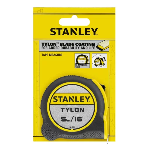 Рулетка вимірювальна OPP Tylon ™ довжиною 5 м, шириною 19 мм з метричної та дюймової шкалами STANLEY 0-30-696