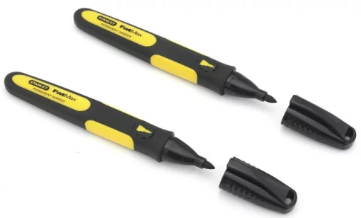 Маркер Stanley FatMax, стійке чорнило, чорний, набір 2шт