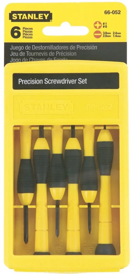 Викрутки Stanley Instrument прецизійні, SL,PH, набір 6шт