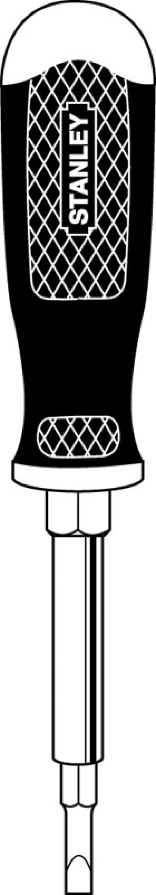 Викрутка Stanley 6 Way бітотримач 1/4", двосторонній трубчастий ключ, двосторонні біти 2шт, SL,PH