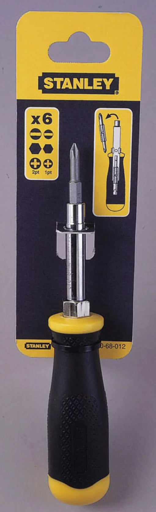 Викрутка Stanley 6 Way бітотримач 1/4", двосторонній трубчастий ключ, двосторонні біти 2шт, SL,PH