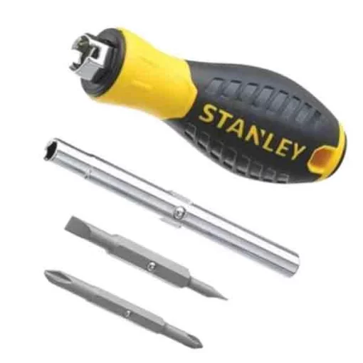 Викрутка Stanley 6 Way бітотримач 1/4", двосторонній трубчастий ключ, двосторонні біти 2шт, SL,PH