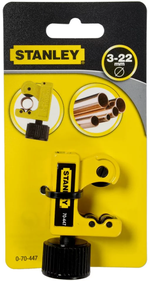 Труборіз Stanley для мідних труб, 3-22мм, роликовий