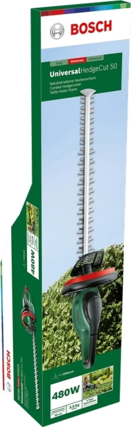 Кущоріз Bosch UniversalHedgeCut 50 480Вт 50см крок різу 26мм 3.67кг