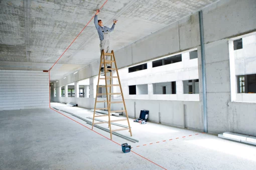 Нівелір лазерний ротаційний Bosch Professional GRL 250 HV 30м/з до 125м ±0.1мм/м червоний промінь 150/300/600об/хв кейс пульт RC1 окуляри мішень IP54 1.8кг