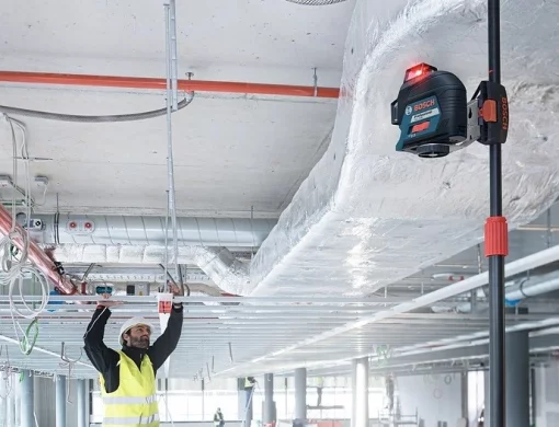 Нівелір лазерний Bosch Professional GLL 3-80 до 30м ±0.3мм/м червоний промінь з приймачем 120м 0.82кг