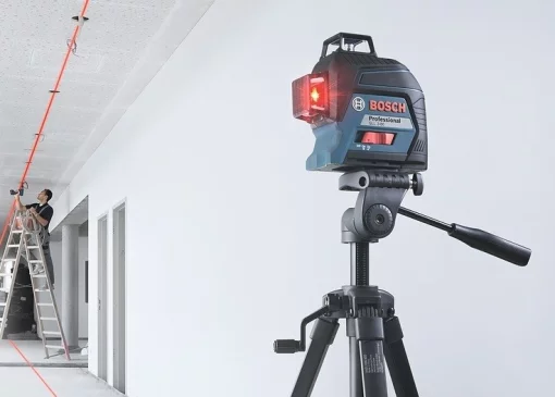 Нівелір лазерний Bosch Professional GLL 3-80 до 30м ±0.3мм/м червоний промінь з приймачем 120м 0.82кг