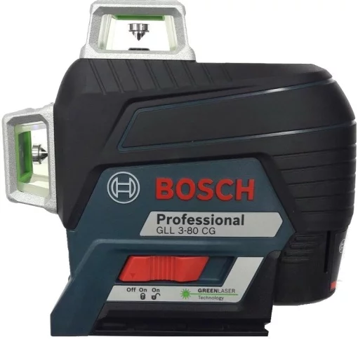 Нівелір лазерний Bosch Professional GLL 3-80 CG до 30м ±0.3мм/м зелений промінь з приймачем 120м BM 1 + L-Boxx 0.82кг