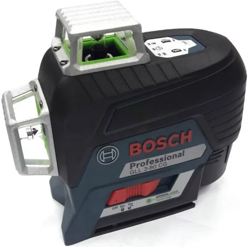 Нівелір лазерний Bosch Professional GLL 3-80 CG до 30м ±0.3мм/м зелений промінь з приймачем 120м BM 1 + L-Boxx 0.82кг