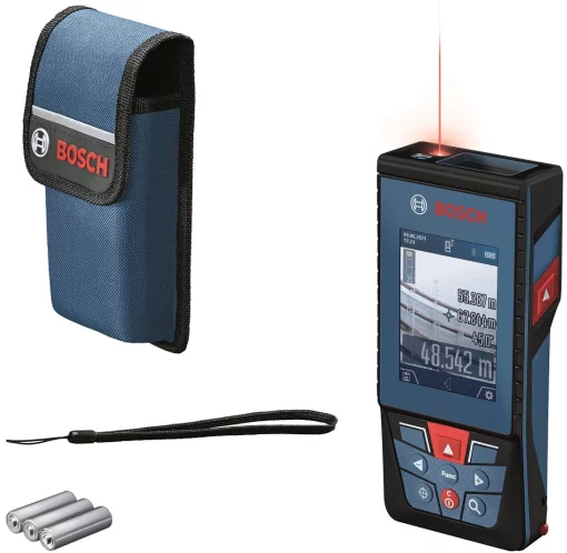 Далекомір лазерний Bosch Professional GLM 100-25 C, 0.08–100м, ±1.5мм, 360°, Bluetooth, чохол, 0.23кг