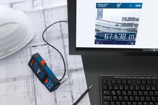 Далекомір лазерний Bosch Professional GLM 150-27 C, 0.08–150м, ±1.5мм, 0-360°, Bluetooth, чохол, 0.21кг