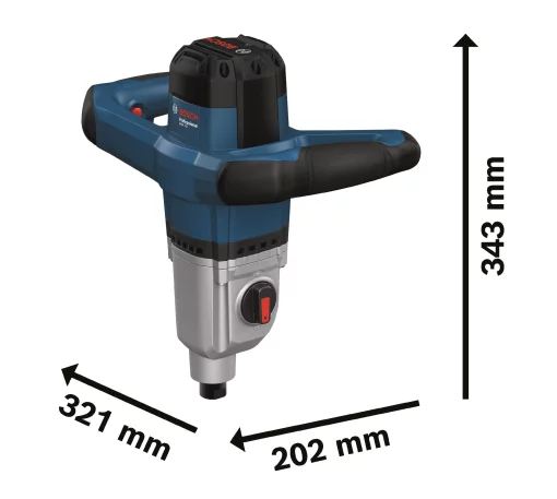 Міксер будівельний Bosch Professional GRW 140 1400Вт 480-750об/хв М14 4.2кг