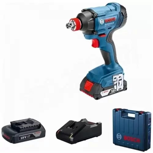 Гвинтоверт ударний акумуляторний Bosch Professional GDX 180-Li 18В АКБ 2х2А·год 180Нм 2800об/хв M6-M14 кейс 1.1кг