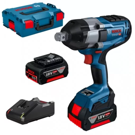 Гайковерт ударний акумуляторний Bosch Professional GDS 18V-1050 H 18В 2x5А·год 1050/1700Нм до 1750об/хв квадрат 3/4" GAL1880 L-Box 2.9кг