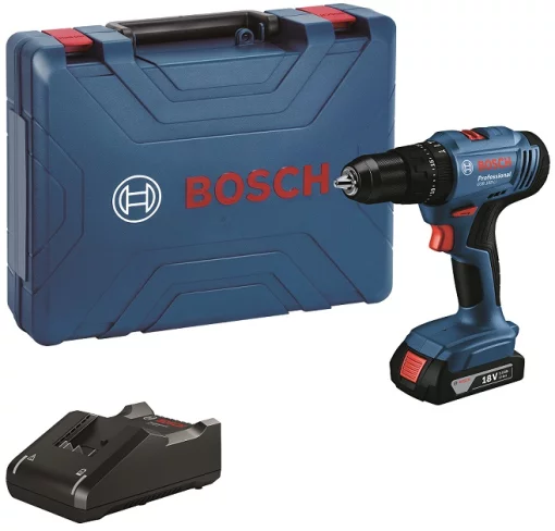 Шурупокрут-дриль ударний акумуляторний Bosch Professional GSB 183-LI 18В 1х2А·год 21-56Нм 374-1815об/хв кейс 1.2кг