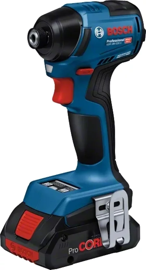 Гвинтоверт ударний акумуляторний Bosch Professional GDR 18V-220 C 18В 2х5А·год 215Нм 0-3400об/хв 1кг Bluetooth