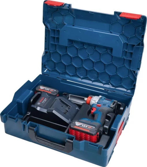 Гайковерт ударний акумуляторний Bosch Professional GDX 18V-285 18В 2x4А·год до 285Нм 3600об/хв квадрат 1/2" ЗП кейс 1.1кг