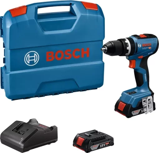 Шурупокрут-дриль ударний акумуляторний Bosch Professional GSB 18V-65 18В 2х2А·год 31·65Нм 0-2100об/хв ЗП GAL18V-20 кейс 1.12кг