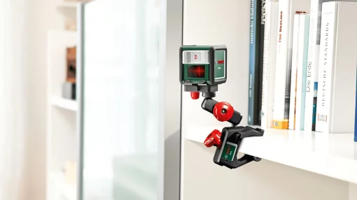 Нівелір лазерний Bosch Quigoдо до 12м ±0.6мм/м червоний промінь1.1кг