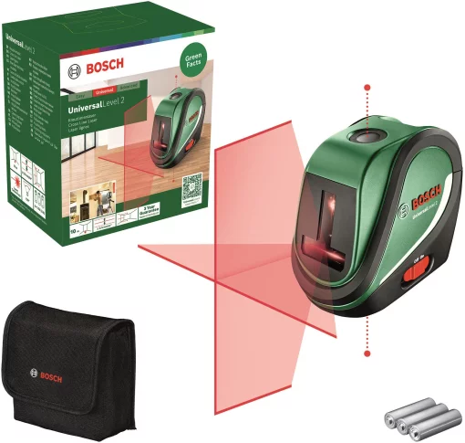 Нівелір лазерний Bosch UniversalLevel2 до 10м ±0.5мм/м червоний промінь 0.46кг