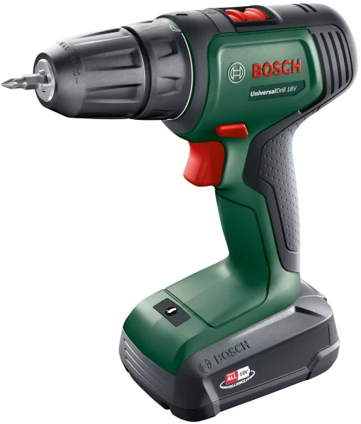Шурупокрут-дриль акумуляторний Bosch UniversalDrill 18V 18В 1х1.5А·год 20Нм 0-440·0-1450об/хв кейс ЗП 1.3кг